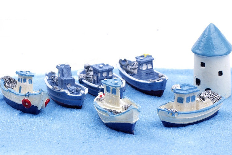 Miniature Fishing Boats (2 pcs)