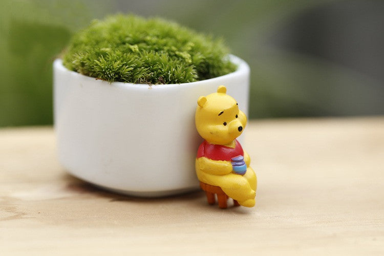 Miniature Winnie The Pooh On A Chair – Micro Landscape Design