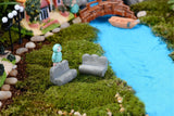 Fairy Garden Stone Bench