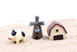 Miniature Cow Barn Set (4 pcs)