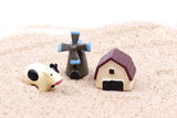 Miniature Cow Barn Set (4 pcs)
