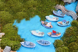 Miniature Fishing Boats (2 pcs)