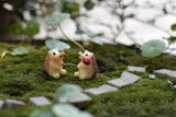 Miniature Hedgehog with Mushroom (2 pcs)