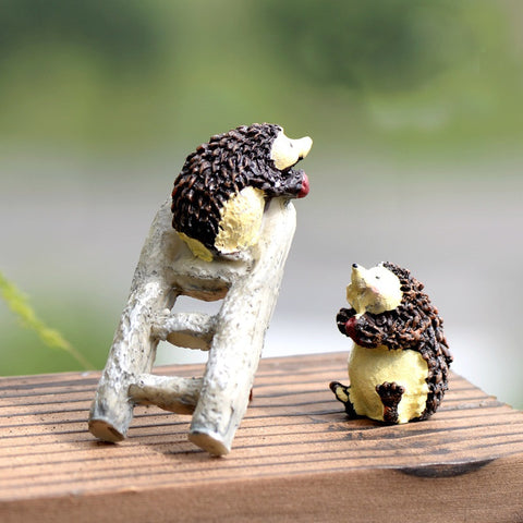 Miniature Hedgehog with Ladder (2 pcs)
