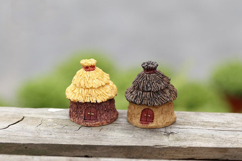 Fairy Garden House Straw Hut