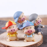 Miniature Piggy Figurines (4 pcs)