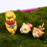 Miniature Pooh Tigger Figurines (3 pcs)