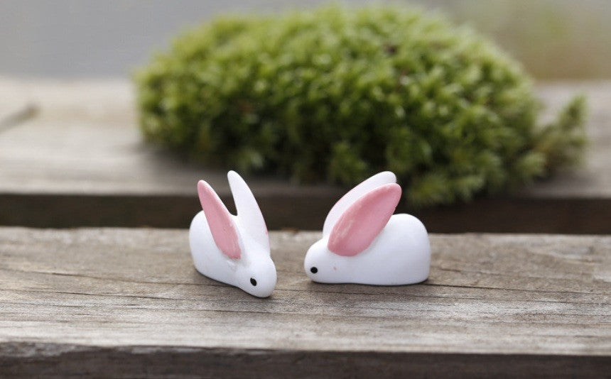 Miniature Rabbits (3 pcs) – Micro Landscape Design