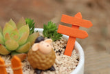 Miniature Fairy Garden Road Sign (5 pcs)