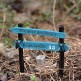Fairy Garden Road Sign With Bucket