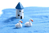 Miniature Swans White (3 pcs)
