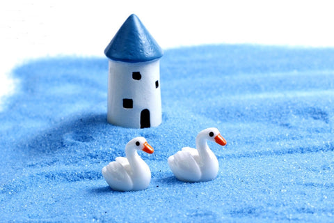 Miniature Swans White (3 pcs)