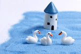 Miniature Swans White (3 pcs)