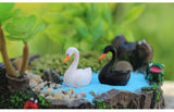 Miniature Swan Black and White (2 pcs)