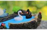 Miniature Swan Black and White (2 pcs)