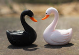 Miniature Swan Black and White (2 pcs)