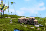 Fairy Garden Tree Stump Bridge