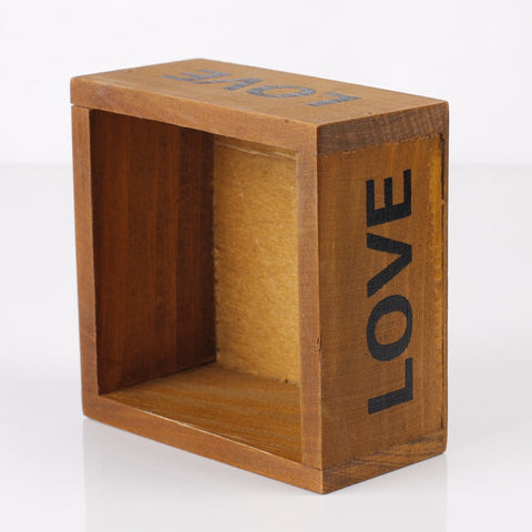 Miniature Wooden Terrariums Container